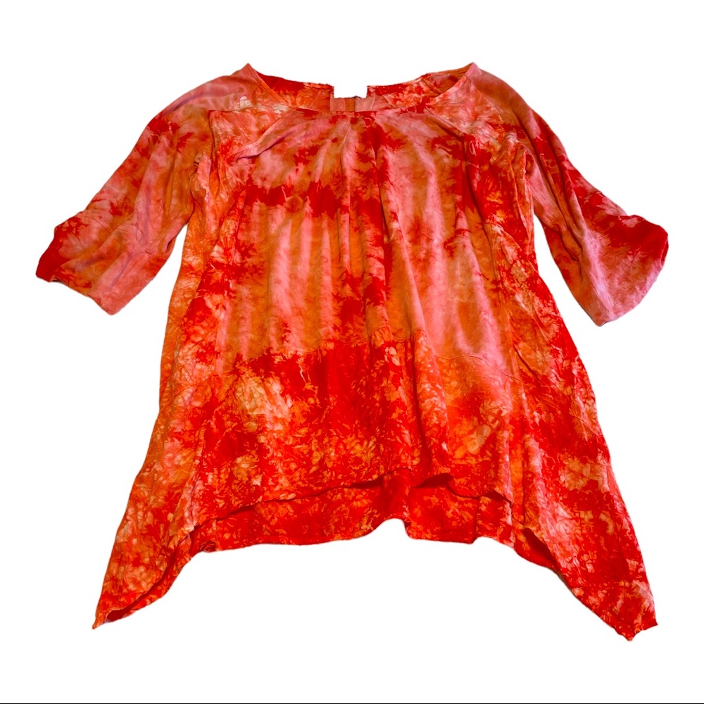 Ethereal orange tunic. Size XL. Micromodal, Tercel, Spandex. Gently Used.